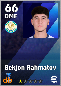 Bekjon Rahmatov — DMF, OVR 66, MAX 66