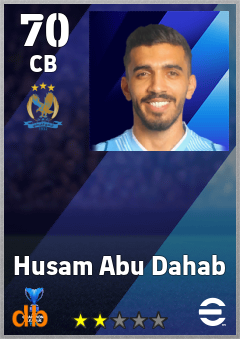 Husam Abu Dahab — CB, OVR 70, MAX 70