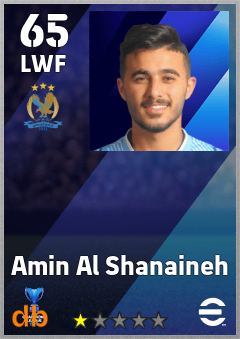 Amin Al Shanaineh — LWF, OVR 65, MAX 65