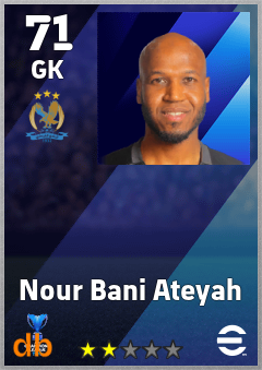 Nour Bani Ateyah — GK, OVR 71, MAX 71