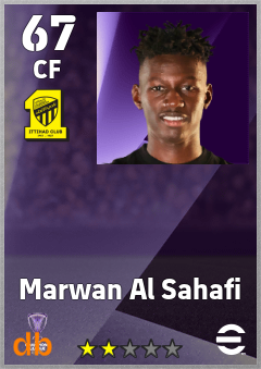 Marwan Al Sahafi — CF, OVR 67, MAX 67