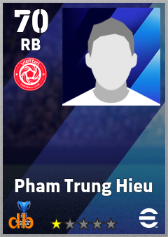 Pham Trung Hieu — RB, OVR 70, MAX 70