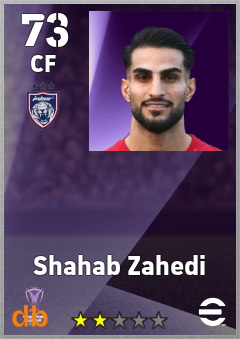 Shahab Zahedi — CF, OVR 73, MAX 73