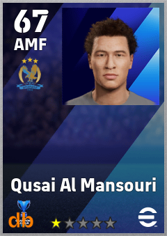 Qusai Al Mansouri — AMF, OVR 67, MAX 67