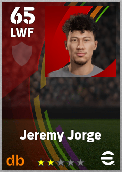 Jeremy Jorge — LWF, OVR 65, MAX 65