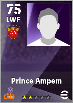 Prince Ampem — LWF, OVR 75, MAX 75