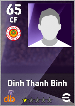 Dinh Thanh Binh — CF, OVR 65, MAX 65