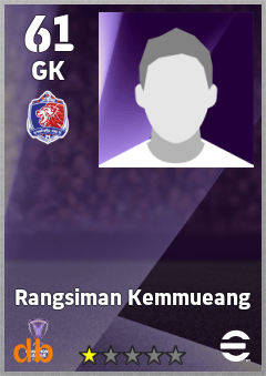 Rangsiman Kemmueang — GK, OVR 61, MAX 61