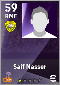 Saif Nasser — RMF, OVR 59, MAX 59