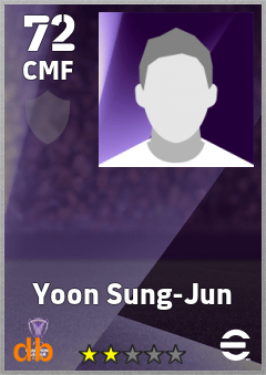 Yoon Sung-Jun — CMF, OVR 72, MAX 72