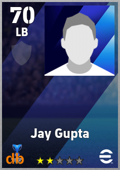 Jay Gupta — LB, OVR 70, MAX 70