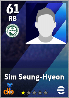 Sim Seung-Hyeon — RB, OVR 61, MAX 61