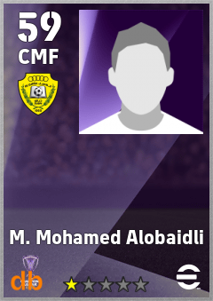 M. Mohamed Alobaidli — CMF, OVR 59, MAX 59