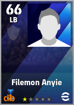 Filemon Anyie — LB, OVR 66, MAX 66