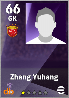 Zhang Yuhang eFootball player card