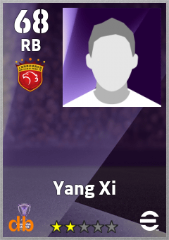 Yang Xi — RB, OVR 68, MAX 68