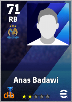 Anas Badawi — RB, OVR 71, MAX 71