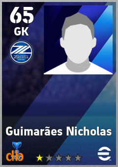 Guimarães Nicholas — GK, OVR 65, MAX 65