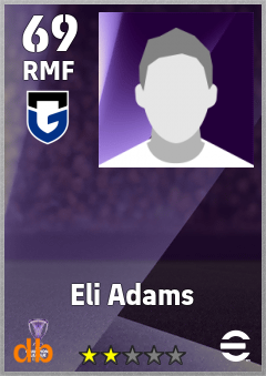 Eli Adams — RMF, OVR 69, MAX 69