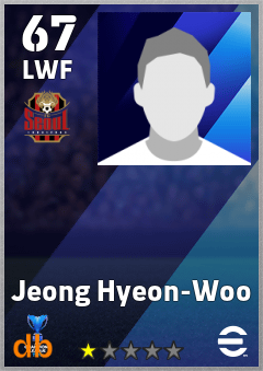 Jeong Hyeon-Woo — LWF, OVR 67, MAX 67