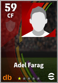 Adel Farag — CF, OVR 59, MAX 59