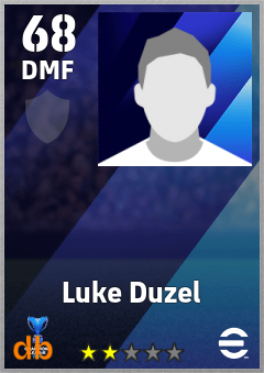 Luke Duzel — DMF, OVR 68, MAX 68