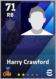 Harry Crawford — RB, OVR 71, MAX 71