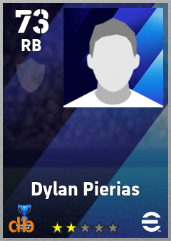 Dylan Pierias — RB, OVR 73, MAX 73