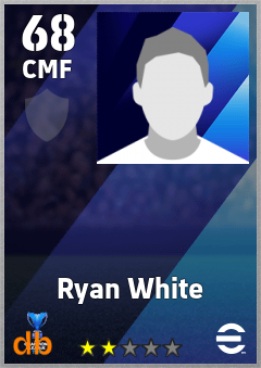 Ryan White — CMF, OVR 68, MAX 68