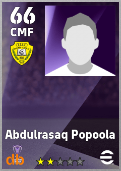 Abdulrasaq Popoola eFootball player card