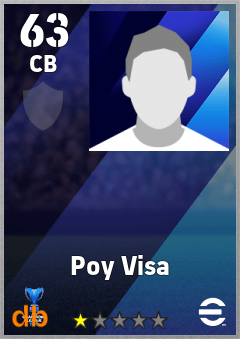 Poy Visa — CB, OVR 63, MAX 63