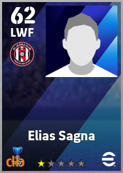 Elias Sagna — LWF, OVR 62, MAX 62