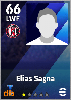 Elias Sagna — LWF, OVR 66, MAX 66
