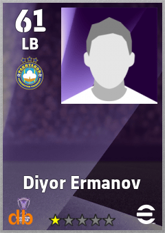 Diyor Ermanov — LB, OVR 61, MAX 61