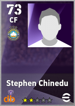 Stephen Chinedu — CF, OVR 73, MAX 73