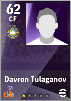 Davron Tulaganov eFootball player card