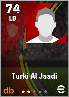 Turki Al Jaadi — LB, OVR 74, MAX 74
