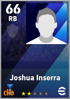 Joshua Inserra — RB, OVR 66, MAX 66