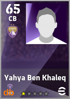 Yahya Ben Khaleq — CB, OVR 65, MAX 65