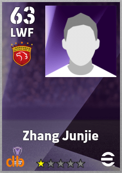 Zhang Junjie eFootball player card