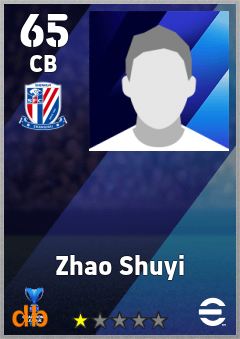 Zhao Shuyi — CB, OVR 65, MAX 65