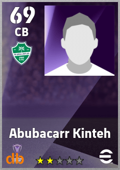 Abubacarr Kinteh — CB, OVR 69, MAX 69