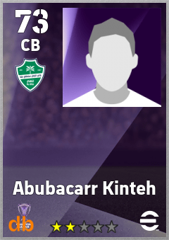 Abubacarr Kinteh — CB, OVR 73, MAX 73