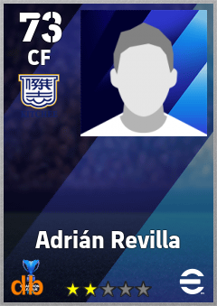 Adrián Revilla — CF, OVR 73, MAX 73