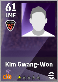 Kim Gwang-Won — LMF, OVR 61, MAX 61