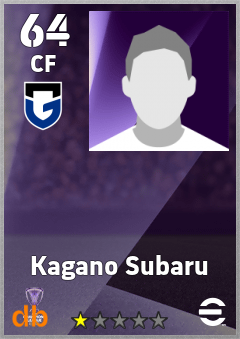 Kagano Subaru — CF, OVR 64, MAX 64