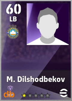 M. Dilshodbekov — LB, OVR 60, MAX 60