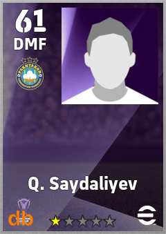 Q. Saydaliyev — DMF, OVR 61, MAX 61