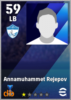 Annamuhammet Rejepov — LB, OVR 59, MAX 59