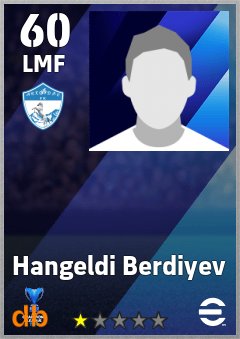 Hangeldi Berdiyev — LMF, OVR 60, MAX 60